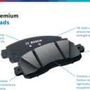 BOSCH BP2280 QuietCast Premium Semi-Metallic Disc Brake Pad Set - Rear | Compatible with Select Ford E-Transit, Transit-150/250/350/350 HD