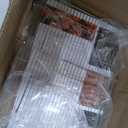Flip-Free Crispmaster 1st Ever 4-Inch Elevated Roasting, Baking, and BBQ Rack for 360 Heat Stainless Steel Wings, Fries, Chicken, Veggies, Turkey for Oven, Grill, or Smoker 17 x 13