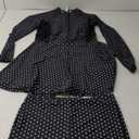 Women Two Piece Rash Guard Sets UPF50+ Swim Dress with Shorts Black/White, Size: L