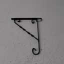 Hanging Plant Brackets Outdoor 12" Metal Fence Wall Plant Hanger Hooks for Hanging Flower Baskets Bird Feeders Lanterns Wind Chimes Rust-Resistant Black 1 of pack