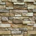Pack of 2, Timeet Peel and Stick Wallpaper Brick Wallpaper 17.7"×118.1" Stone Brick Contact Paper Waterproof Self Adhesive Removable Wallpaper for Walls Backsplash Bedroom