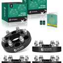 YHTAUTO 6x120mm Hubcentric Wheel Spacers 1 Inch Compatible with Cadillac, Chevrolet, Buick, GMC & Saab Models, SRX, Blazer, Forged Tire Spacers 1 Inch with M14x1.5 Studs 66.9mm Hub Bore 4PCS, Black