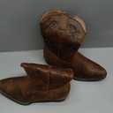 DREAM PAIRS Women's Cowboy Cowgirl Western Ankle Boots,Size 7.5,Tan | Square Toe Fashion Dress for Country Concert Theme Party Low Chunky Heels Fall Short Booties Shoes