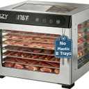 Food Dehydrators, 8 Trays Dehydrator Machine for Jerky, 24H Timer 176°F Temperature Control 800W Powerful Food Dryer Dehydrator for Beef Meat,Fruit,Herb,Mushroom,Dog Treats (8 Trays)