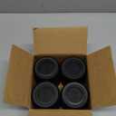 Round Furniture Risers 4-Packs Adjustable Table Leg Extenders, Stackable(1.3"-3.7" High) Heavy Duty Anti-Slip Bed Risers for Couch, Desk, Chair, Cabinet, Dorm Underbed Storage(Black, 3-Layers)