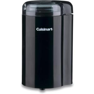 Cuisinart DCG-20BKN Coffee Grinder, On/Off Switch With Safety Interlock, Stainless Steel Blades and Easy-to-Clean Bowl with Lid, 2.5oz/70g Capacity  Enough for 12 Cups, Black
