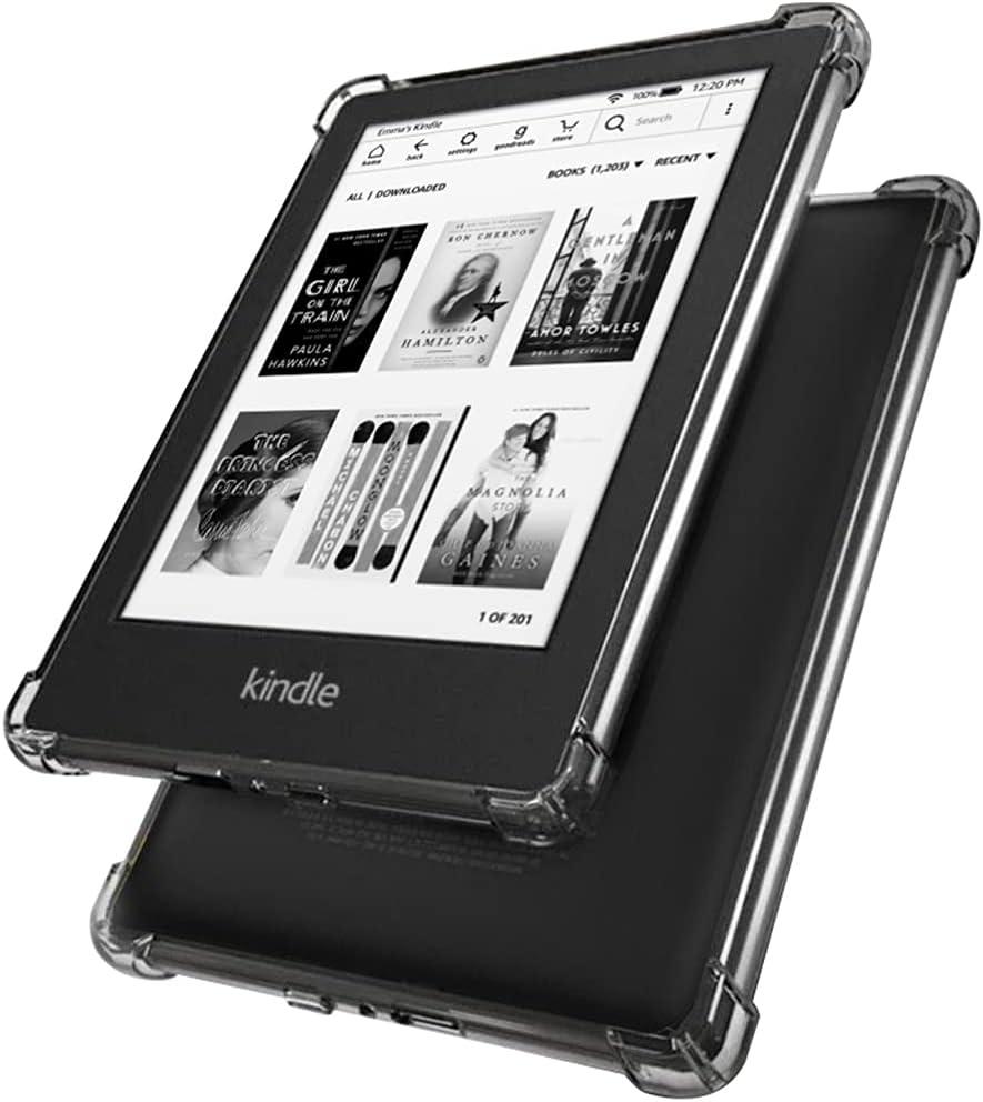 Clear Case for Fire HD 10 Tablet (5th/7th/9th Generation, 2015/2017/2019 Release), Techcircle Soft TPU Skin Transparent Back Corners Bumper Protective Cover Anti-Scratch Shock Proof Lightweight Shell