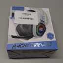 Ozeino 2.4GHz Wireless Gaming Headset for PC, Ps5, Ps4 - Lossless Audio USB & Type-C Ultra Stable Gaming Headphones with Flip Microphone, 40-Hr Battery Gamer Headset for Switch, Laptop, Mobile, Mac (Black and White)