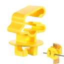 T Post Insulators Electric Fence 200 Pcs Standard Snug-Fitting T-Post Clips Holding Insulators for Agricultural and Ranchers