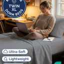 Twin XL Size 3 Piece Sheet Set - Comfy Breathable & Cooling Sheets - Hotel Luxury Bed Sheets for Women & Men - Deep Pockets, Easy-Fit, Soft & Wrinkle Free Sheets - Steel Blue Oeko-Tex Bed Sheet Set