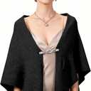 Pashmina Shawl Wraps for Women Poncho Shawl Knit Cape Cashmere Wrap for Evening Dresses and Daily Wear.