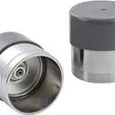 Wheel Bearing Buddy 1.98 Inch Bearing Protectors Chrome 2pcs with Protective Bras for Trailer Boat