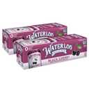 Waterloo Sparkling Water, Black Cherry Naturally Flavored, Pack of 24, 12 Fl Oz Cans | Zero Calories | Zero Sugar or Artificial Sweeteners | Zero Sodium BB:08/03/2025