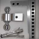 Adjustable Trailer Hitch - 8 Inch Drop Hitch (Fits 2-Inch Receiver), 12,500 LBS GTW Aluminum Tow Hitch, (2" & 2-5/16") Chrome Plated Steel Ball Mount & Anti-Theft Locking Hitch Pins