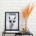 2 x Orvannaatr Black Frame Fun Bathroom Wall Art Black And White Bathroom Humorous Camel Decorative Poster, Modern Animal Picture Canvas Printed Hanging Painting