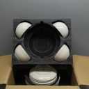 LE TAUCI Dinnerware Sets for 4, 12 Piece Ceramic Dish Set with Plates and Bowls | Oven/Dishwasher/Microwave Safe | Ideal for Housewarming | Reactive Beige (10" Plate+8" Dish+27oz Bowl)