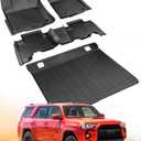 All-Weather Floor Mats for Toyota 4Runner 2024 2023 2022 2021 2020 2019 2018 2017 2016 2015 2014 2013 (Only Fit 5-Seat W/o Sliding Cargo Tray), Heavy Duty & Ideal Gift for Toyota 4Runner Accessories