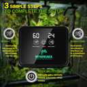 Reptile Smart Mister, Reptile Humidifiers Misting System Automatic with Timer, Terrariums Humidifier with 360Adjustable Misting Nozzles, Spray Kit for Rainforest Plants Amphibian