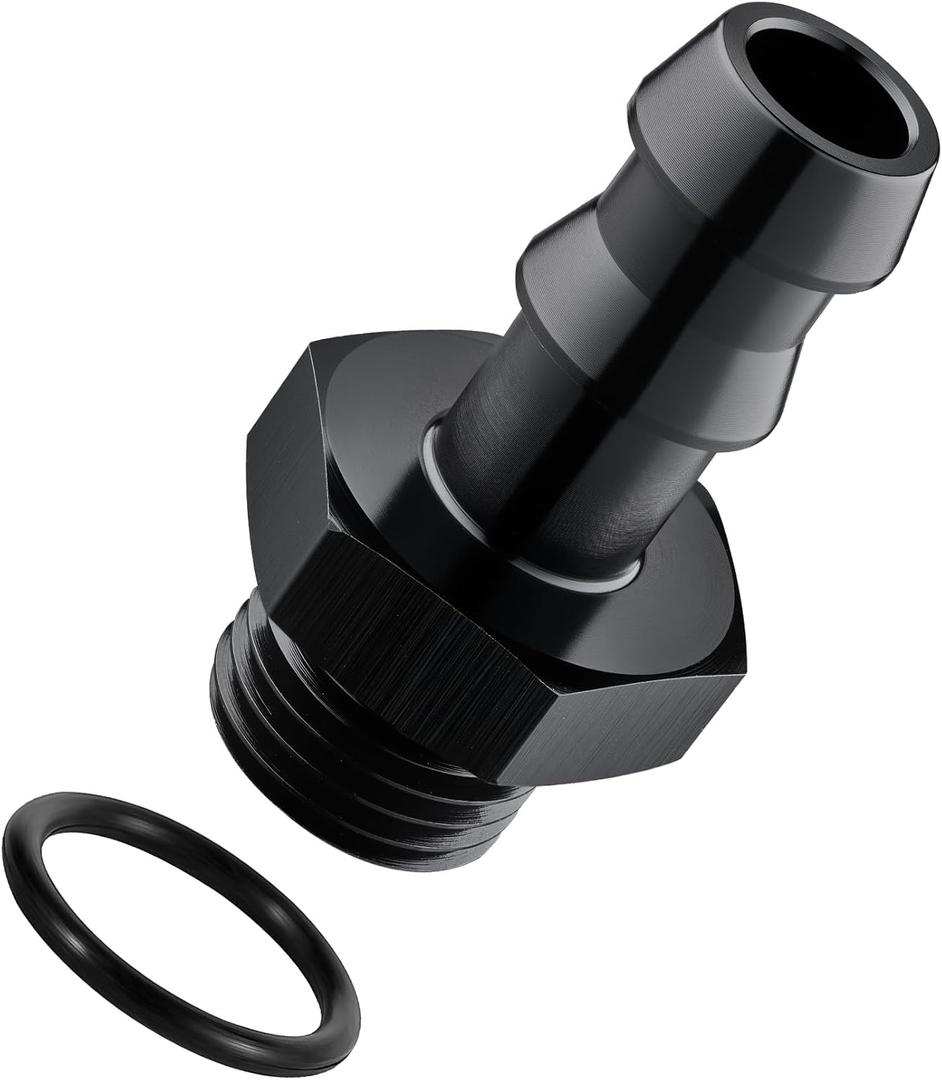 EVIL ENERGY 6AN ORB Male to 3/8" Barb Straight Fitting Adapter