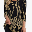 BAISHENGGT Womens Tops 3/4 Sleeve Round Neck Casual Tunic Tops Fall Fashion 2025 Dressy Casual Blouses size XL