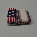 Mepase 9 Pcs Halloween American Flag Fanny Pack Patriotic USA Beer Belt Set with Socks Sunglasses Sweatband(Stars)