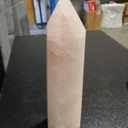 AMOYSTONE Large Rose Quartz Obelisk Tower Healing Crystal Wand Point 6 Faceted Reiki Meditation Stone Pink 2.2-2.6 LBS