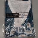 Women's Football Mesh Jersey - V-Neck Short Sleeve Casual Tops for Game Day Fans,Green, Large