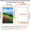 BESCRCL 19.7x27.6 Picture Frame Brown, Poster Frames Wall Hanging, Display Pictures 19.7 x 27.6 without Mat, 1 Pack