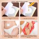 3 x 30pcs Castor Oil Belly Button Patch, Non-Woven Fabric 2.76x2.76in Castor Oil Cover Pads Good Absorbency Organic Cotton Disposable Self-Adhesive Pack Wrap No Leakage (Oil Not Included)