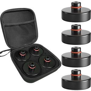 BANGTING Lifting Jack Pad Set for Tesla Model 3/S/X/Y/Y Juniper (2013-2026), 4-Pack Heavy Duty Rubber Lift Pucks with Storage Case, Tesla Lift Accessories