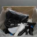 All Terrain Foldable Knee Scooter Walker - Adjustable Medical Crutch Alternative with Storage Bag & Shock Absorption, Ideal for Foot, Ankle, or Leg Injuries Black