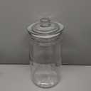 2-Gallon Tall Glass Cookie Jar with Airtight Lid Large Kitchen Canister for Cookies, Sugar, Flour, and Dog Treats