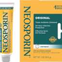 Neosporin Original First Aid Triple Antibiotic Ointment, Bacitracin Zinc & Neomycin Sulfate Infection Protection, Wound Care Treatment & Scar Appearance Minimizer for Minor Cuts, Scrapes & Burns, 1 oz (Exp: 05/2028)