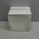 U-QE 100 Pieces White Plastic Plates - 9 Inch White Disposable Plates - Washable & Reusable - Premium Hard Plates - Party Supplies for Party, Celebrations, Travel, Wedding, Party and Events