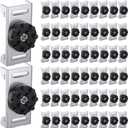 Zonon 100 Pack Soundproofing Sound Isolation Clips Resilient Channel Mounting Clip Reduces Noise from Noisy Neighbors for Apartment Recording Studio Sound Proofing for Walls and Ceilings (Black)