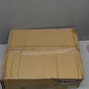 JoyGletss 48 Pack Plastic Champagne Flutes Stemless 9 Oz, Ribbed Ripple Gold Rim Unbreakable Champagne Glasses, Elegant Durable Shatterproof Recyclable Glasses Ideal for Wedding Parties