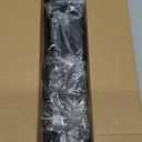 Zeerobee Curtain Rods for Windows 66 to 120, 1 Inch Industrial Wrap Around Black Curtain Rod, Indoor/Outdoor Room Divider Adjustable Drapery Pole, 66"-120"