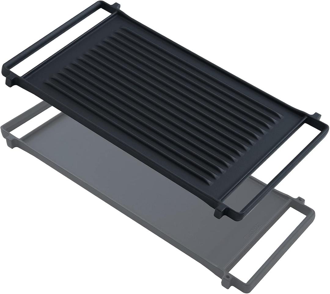 Allstare WB31X24998 WB31X24738 Griddle Replacement Parts for GE Stove Top Parts JXGRILL1 General Electric Gas Range Reversible Cast Iron Center Griddle Plate Flat Top Pan 1 Pack