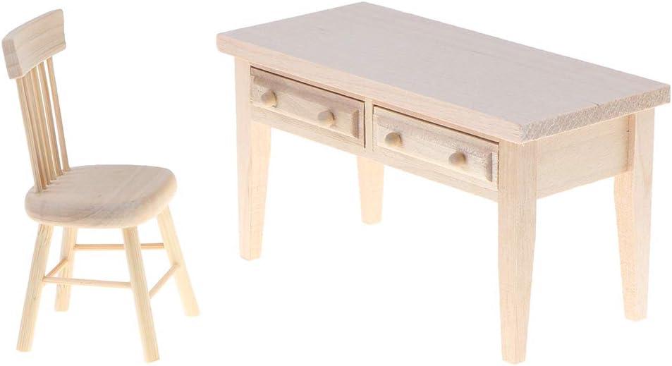 Miniature Wooden Dollhouse Furniture Set Complete Table Chair Living Room Scene for Kids Play Toy Photographic Props Ideal for Creative Play Decorative Display Styling Photos 1/12 Scale