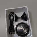 Crosize Magnetic Door Stoppers 2 Pack, Stainless Steel Door Stops, Wall-Mounted and Floor Mounting Metal Doorstops, Door Holder Keep Door Open, No Drilling Door Stop with Adhesive Tapes, Black