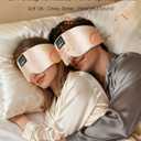 MUSICOZY 3D Silk Bluetooth Sleep Mask Headphones, Mulberry Silk Eye Mask with Ultra-Thin Wireless Speakers, Bluetooth 5.4 Sleeping Headphones for Side Sleepers, Music Sleep Mask Gifts for Men Women