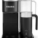 Keurig K-Caf SMART Single Serve Coffee Maker with WiFi Compatibility, Latte and Cappuccino Machine with Built-In Frother, 6 Brew Sizes, Black