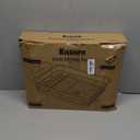 Kitsure Dish Drying Rack - Compact Dish Rack with Utensil Holder & Adjustable Water Outlet, Rust-Proof & Scratch-Resistant Drying Rack for Kitchen, 14.5" x 12.0" x 4.0", White