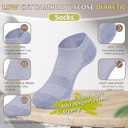 Bulinlulu Diabetic Socks for Women Men, 6 Pairs Low Cut Non Binding Socks for Women, Medium