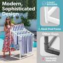 Coast Modern Pool Towel Rack Choose Your Color - Outdoor & Indoor 5 Beach Towel PVC Drying Rack