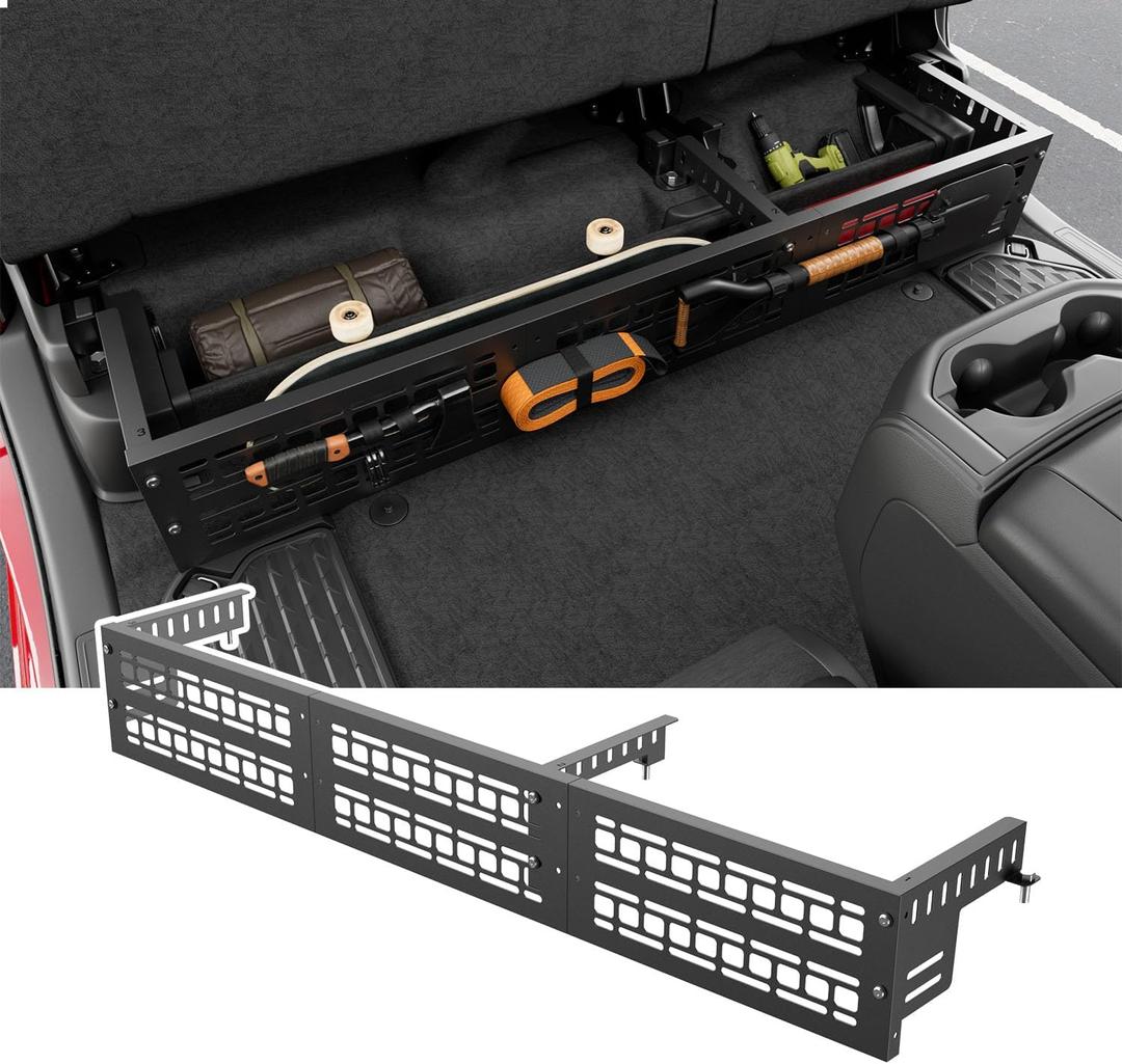 Under Seat Storage Molle Panel Compatible with 2019-2026 Dodge RAM 1500 Crew Cab Truck Underseat Storage Organizer Molle Replacement for 2019-2026 Dodge RAM Accessories