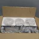 Modern 3-Light Vanity Light, Bathroom Lighting Fixture Over Mirror With Clear Glass Shade and Metal Base, Wall Sconces in Matte Black and Gold