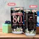 80th Birthday Gifts for Women Tumbler,80th Birthday Gifts Ideas,80th Birthday Decorations,80 Year Old Birthday Gifts for Women,Her,Sister,Friends,1944 Birthday Gifts,Coffee Tumbler 20oz