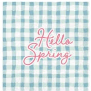 Hello Spring Dinner Napkins 5 Pack Of 16PCS 