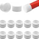EASYEAH 1-7/16" (36.5mm) Silicone Chair Leg Floor Protectors, Rubber Chair Leg Caps, Non-Slip Furniture Pads Round Chair Feet Covers End Caps for Hardwood Floors, Patio & Table Foots, White (10PCS)